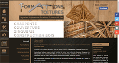Desktop Screenshot of formations-toitures.com